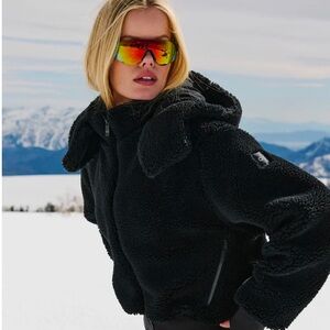 ALO Yoga Foxy Sherpa Jacket Black Women’s Small